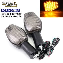 Front Rear LED Turn Signals For HONDA CB400 SUPER FOUR CB600F CB900F HORNET CB1000R CB1300S Motorcycle Flasher LED Light A Pair