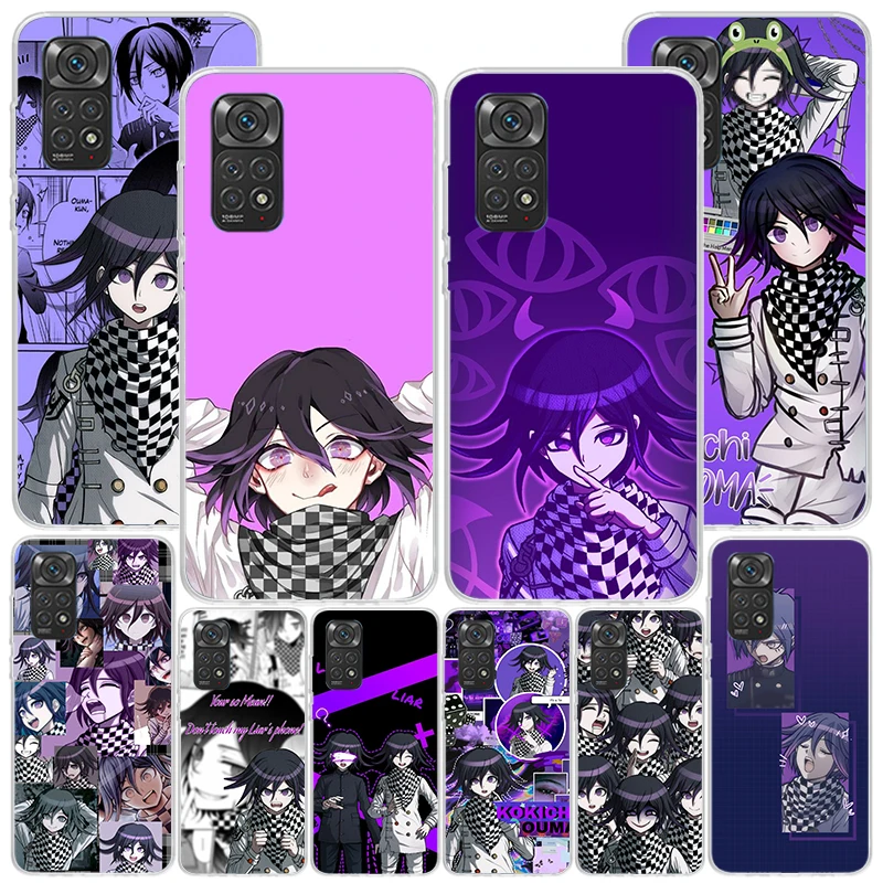 Danganronpa Kokichi Ouma Phone Case For Xiaomi Redmi Note 12 12S 11 11S 11T 10 11E Pro Plus 10S 9 9S 9T 8 8T 7 5 Coque Shell Cov