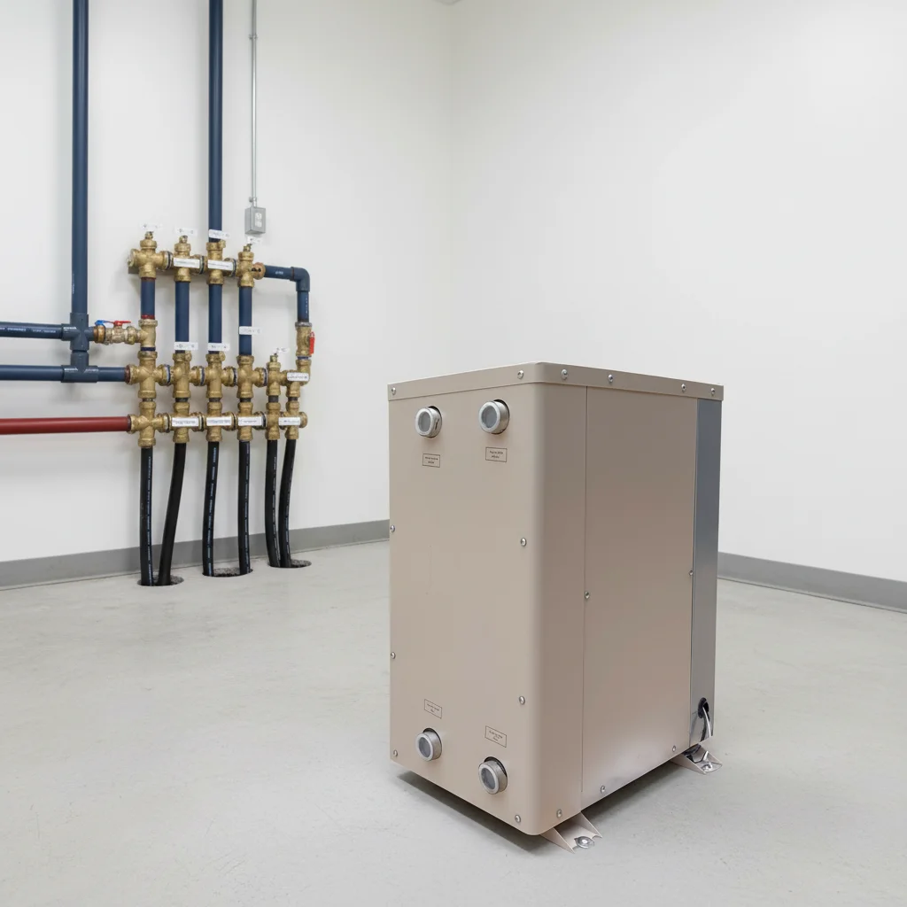 FW-02 7kw Water to Water Erdwrmepumpe Ground Source Inverter Heatpump HVAC Heating Cooling System Geothermal Heat Pump
