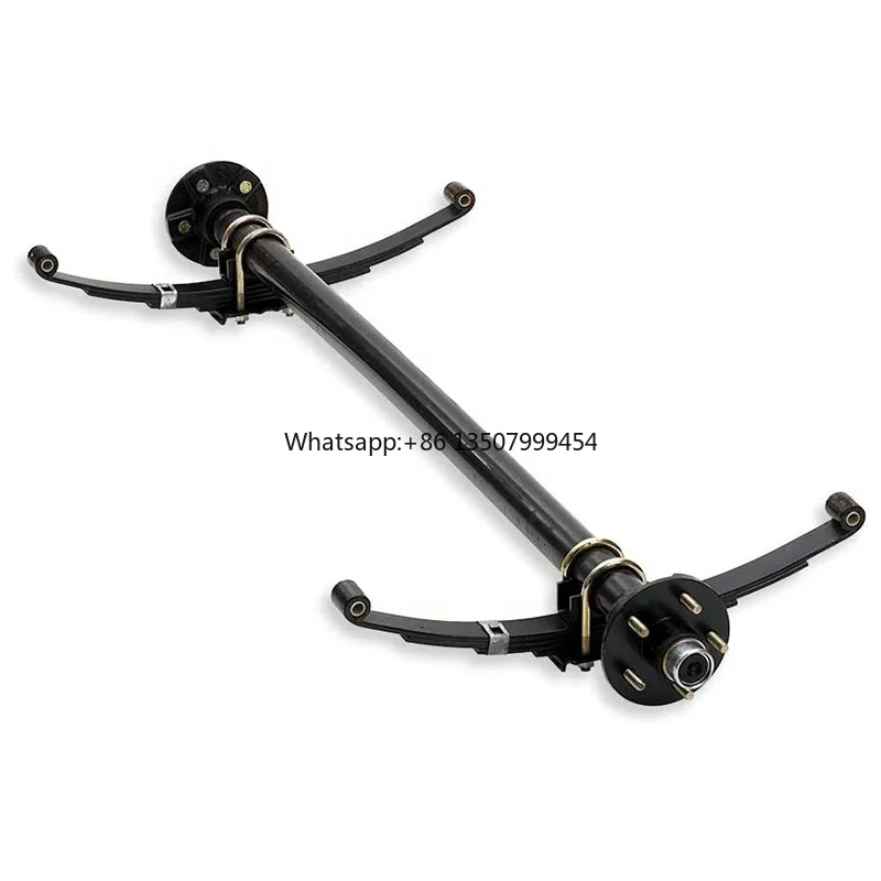 

61 Inch Long Lightweight Trailer Axle With 5 on 4-1/2 Bolt Pattern Idler Hubs
