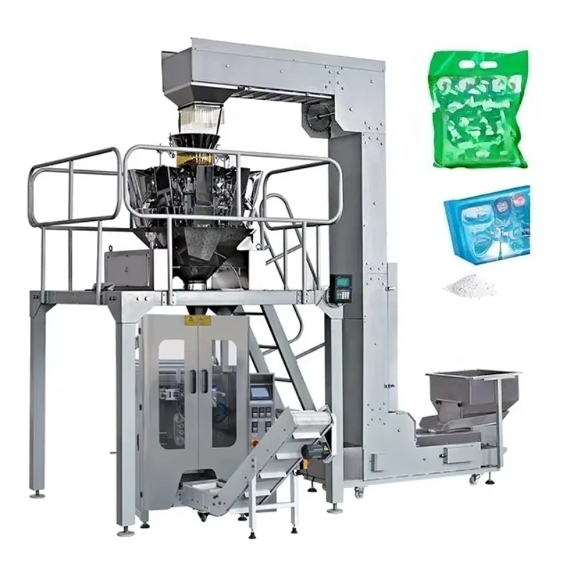 Customized Multifunctional Fully Automatic Industrial Packaging Machine for Flour Detergent Washing Powder Bagging and Sealing