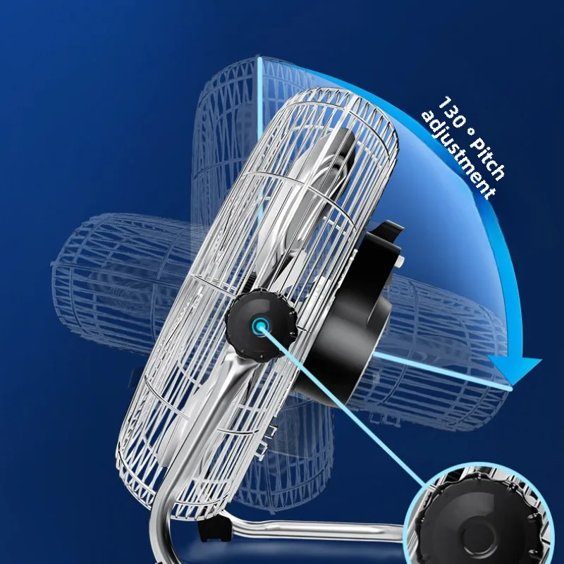 Энергосберегающий напольный вентилятор с алюминиевыми лопастями и 90 шт. ° -180 °   Бесшумная защита от перегрева двигателя с автоматическим вращением для коммерческого использования в помещении