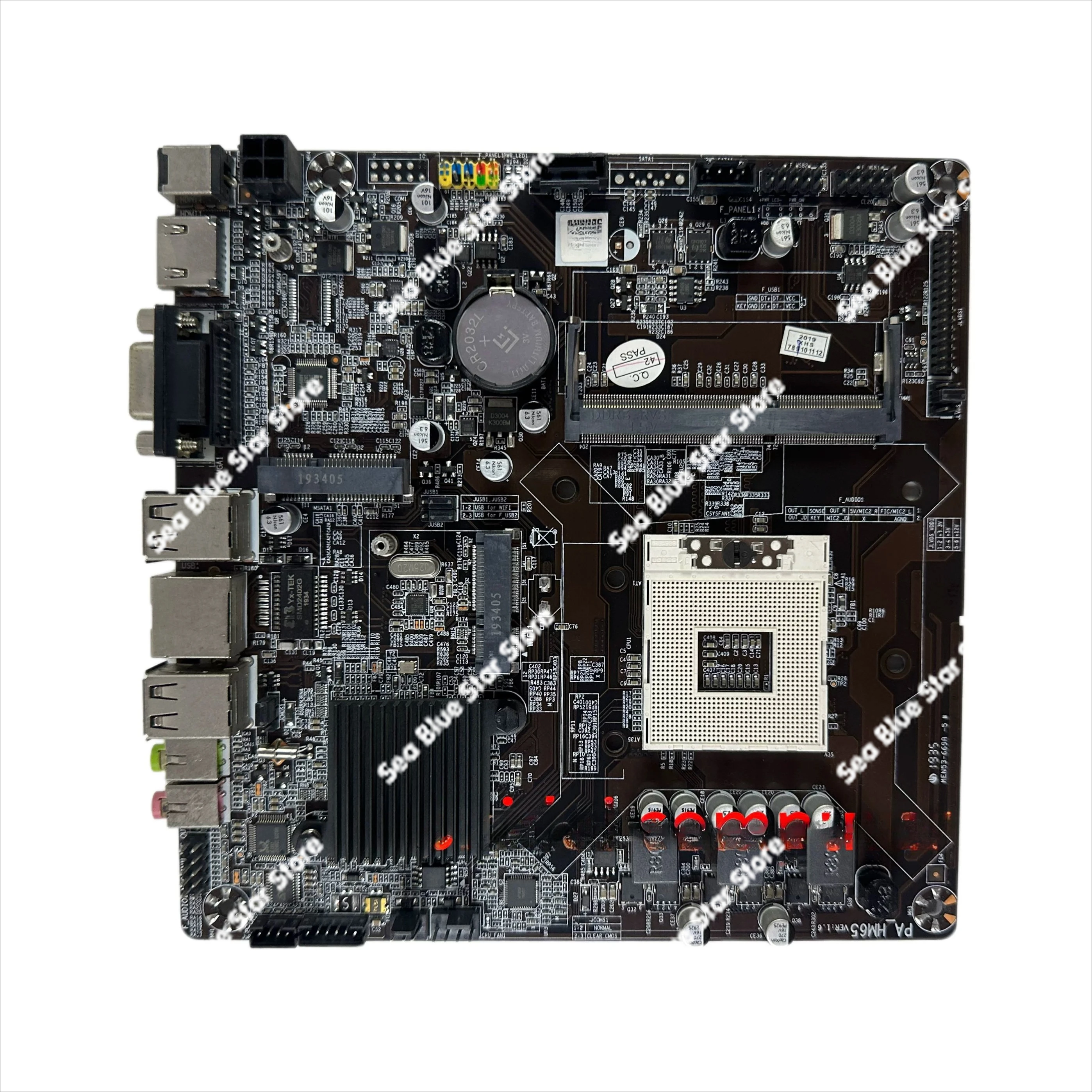 Industrial  mini main board HM55/HM65 all-in-one main board 1st generation i3/i5/i7CPU LVDS 17 * 17 used disassembly board