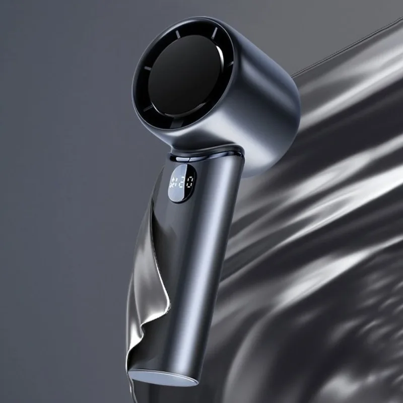 Portable Usb High Speed Fast Charge Hair Dryer Rechargeable High Capacity Battery Small Fan Large Airflow Digital Display Power