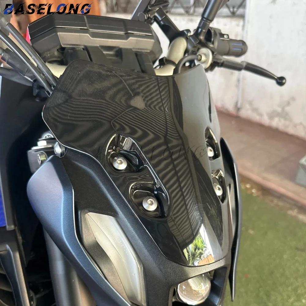 

Motorcycle Windshield Windscreen Windproof Wind Screen Deflector For YAMAHA MT-07 MT07 MT 07 2021 2022 2023 2024 Accessories