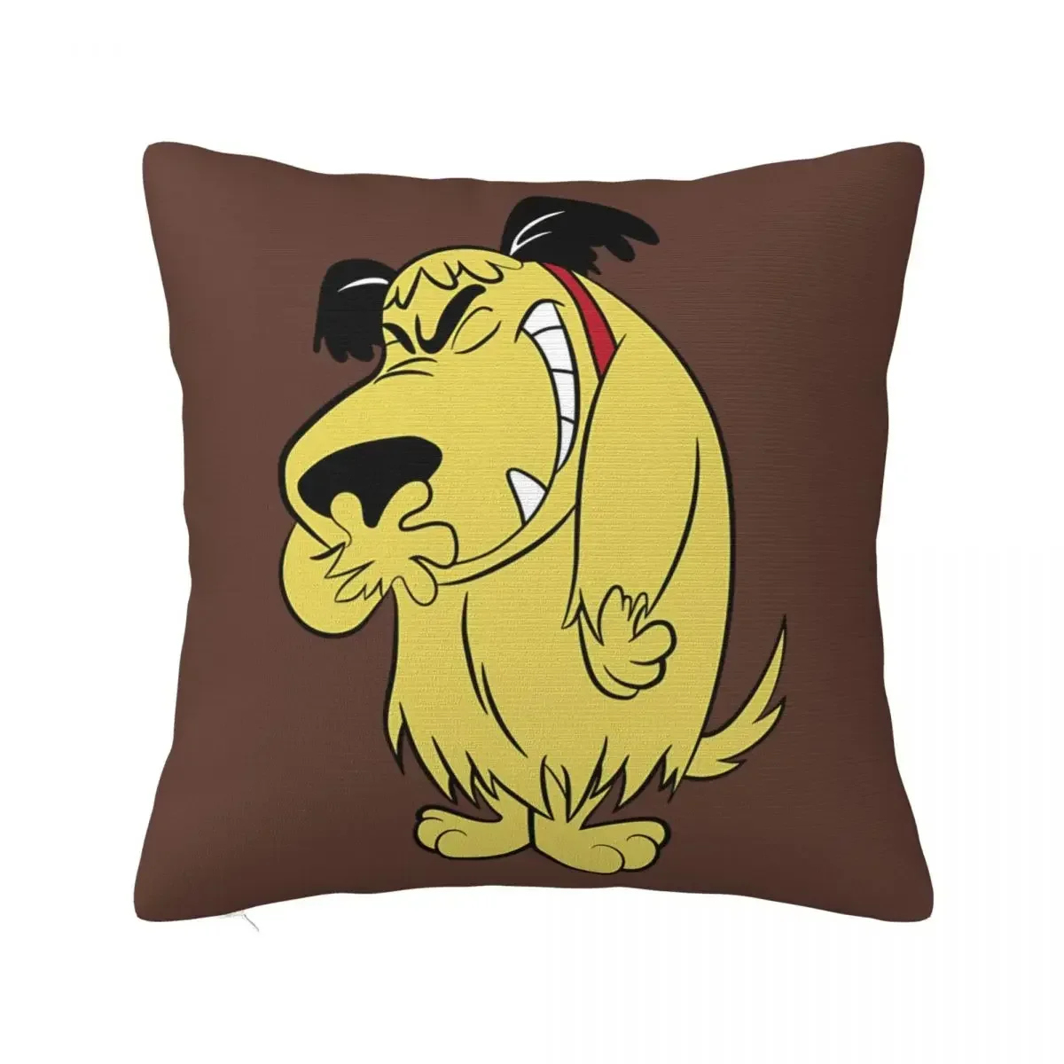 Laughing Muttley Wacky Races Pillowcase Printed Fabric Cushion Cover Decorations Throw Pillow Case Cover Home Square 40X40cm