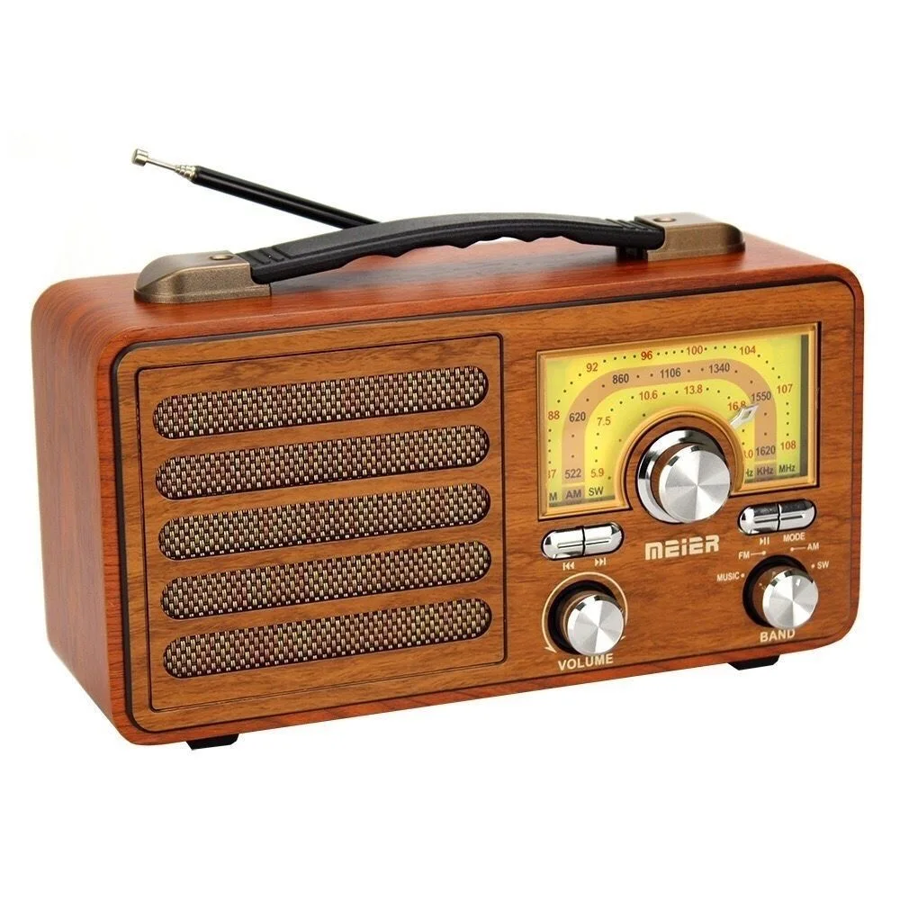 

Vintage radio multi-band Bluetooth wooden wireless Bluetooth speaker outdoor plug-in audio