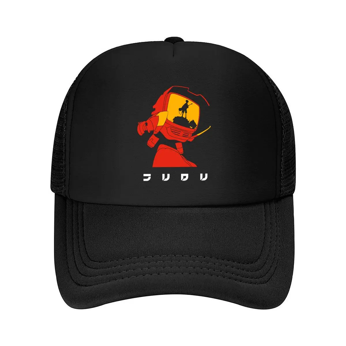 

Red Astronaut Sci - Fi - Themed, Space Explorer Art Design Mesh Baseball Cap