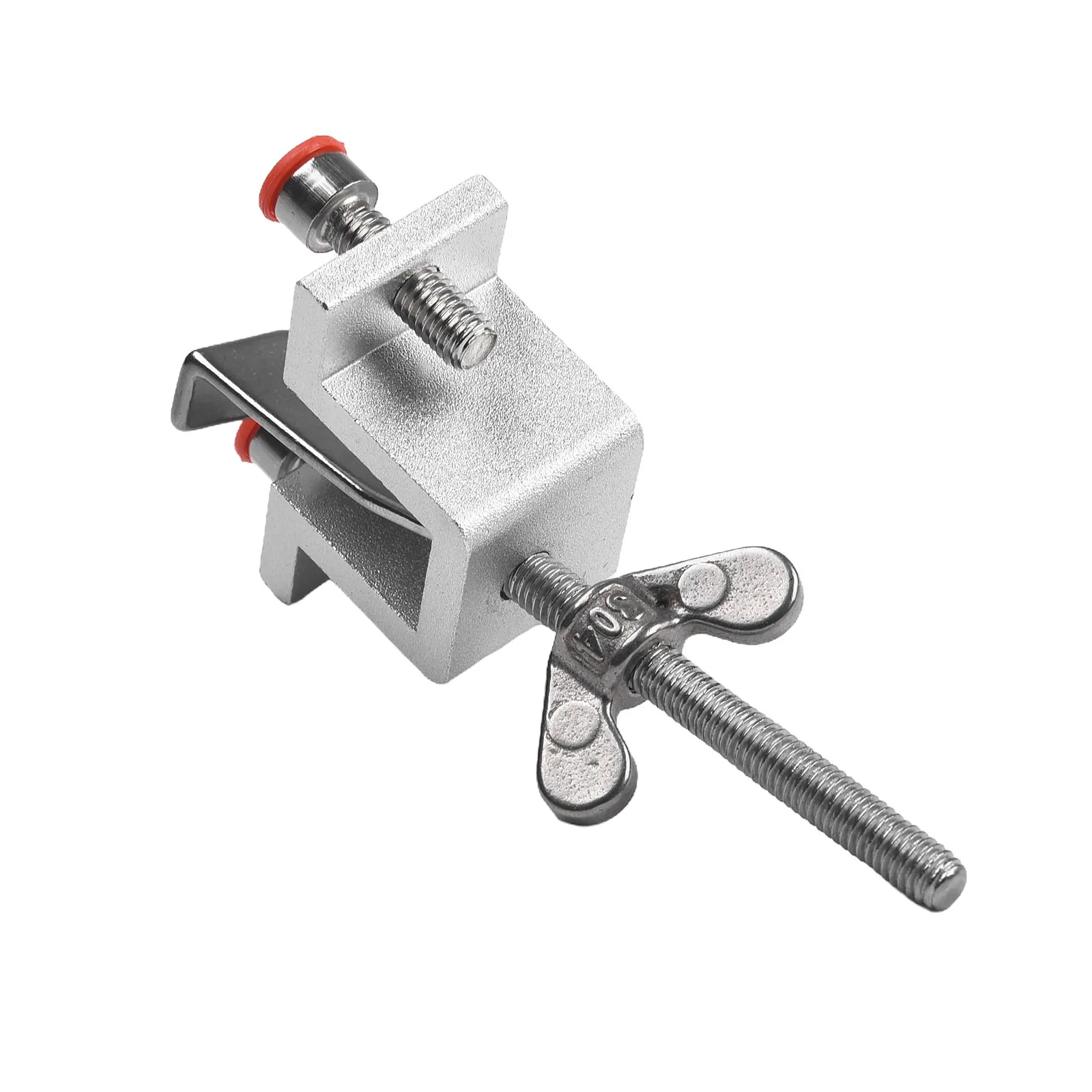 1pcs Portable Door Lock Dual Nut Adjustment Thickened Body Hotel Door Locks Stainless Steel 4 X 2 X 0.74 Inches Door Lock