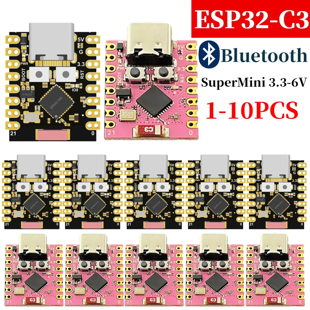 ESP32-C3 płyta rozwojowa WiFi kompatybilna z Bluetooth ESP32 SuperMini bezprzewodowa płyta rozwojowa 3.3-6V zasilacz