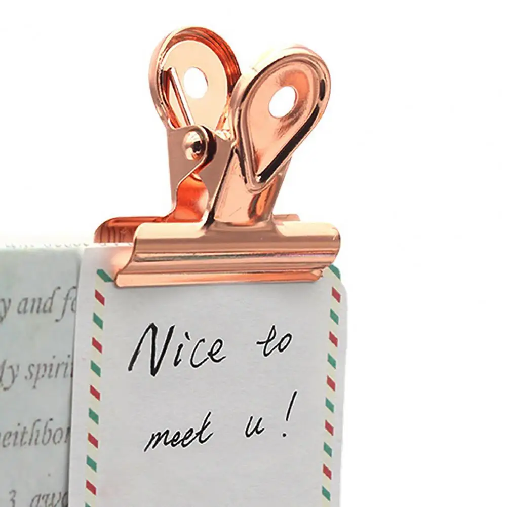 Прочные металлические зажимы, красочные скрепки для бумаг с быком, набор металлических зажимов для бумаг, набор офисных школьных принадлежностей, 5 шт., бумага для бульдога для искусства