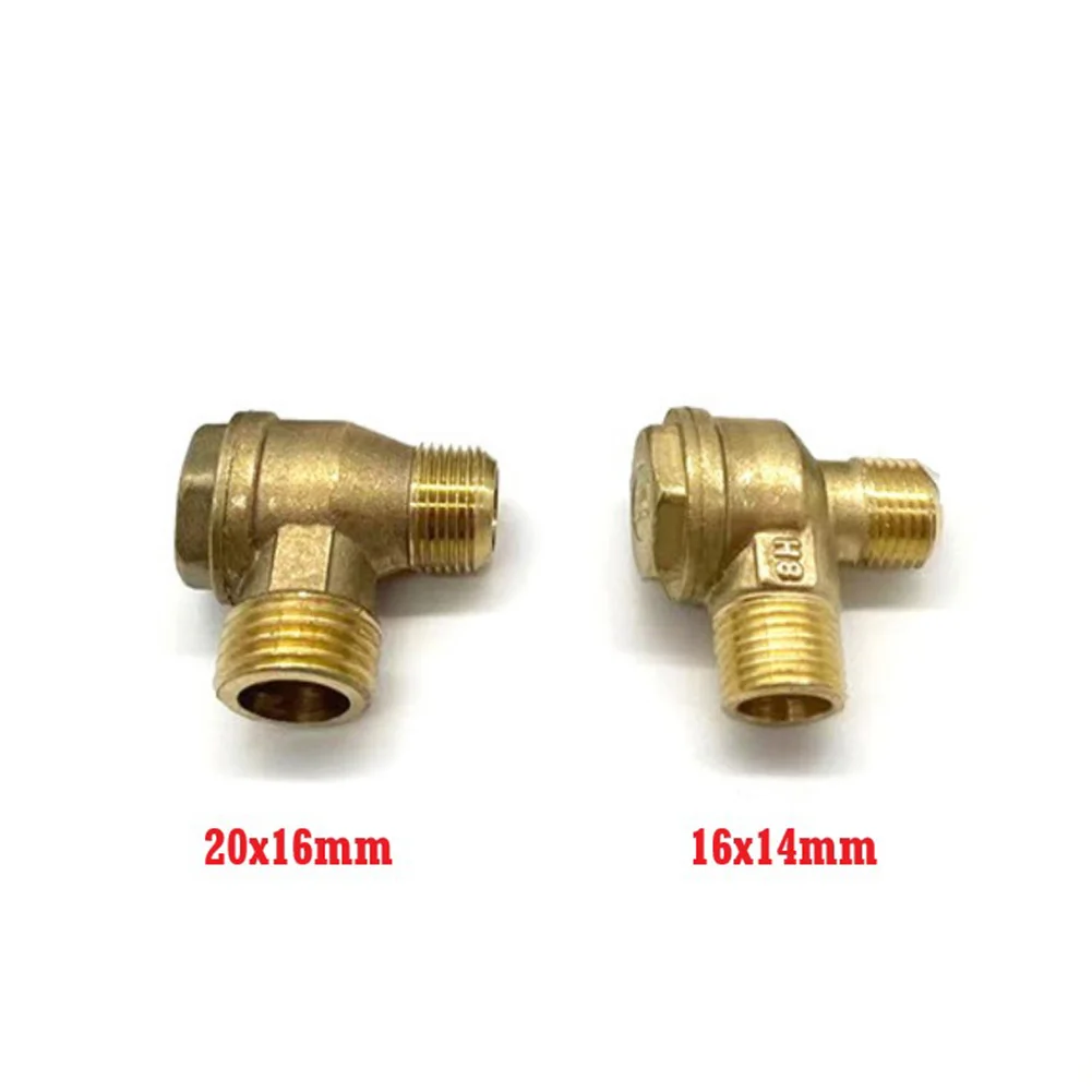 Strumento connettore valvola di ritegno filettato maschio in ottone per compressore d'aria Taglio pompa senza olio