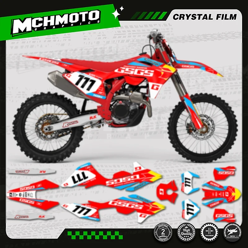 

MCHMFG For GASGAS EC MC 2024-2026 Custom Team Graphics Backgrounds Decals Stickers Kit Motorcycle Decal Sticker 004
