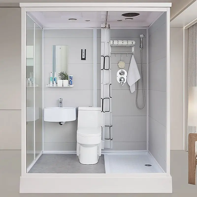 Integral shower room integrated finished mobile toilet toilet