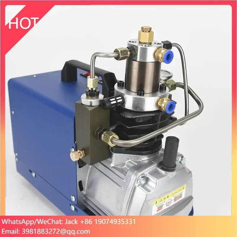 ปั๊มลมแรงดันสูงขนาดเล็ก 4500 psi 300 บาร์ สำหรับดับเพลิงและดำน้ำ