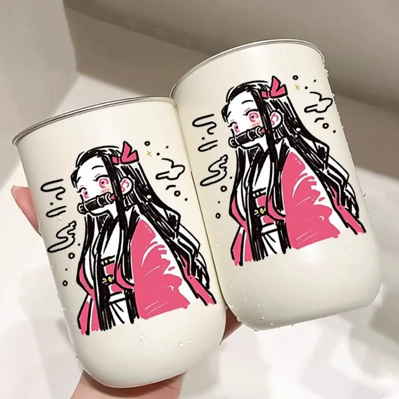شيطان القاتل أنيمي الكرتون Nezuko طالب عنبر غسول الفم فرشاة الأسنان كوب الرجال والنساء موضة شخصية كوب السفر