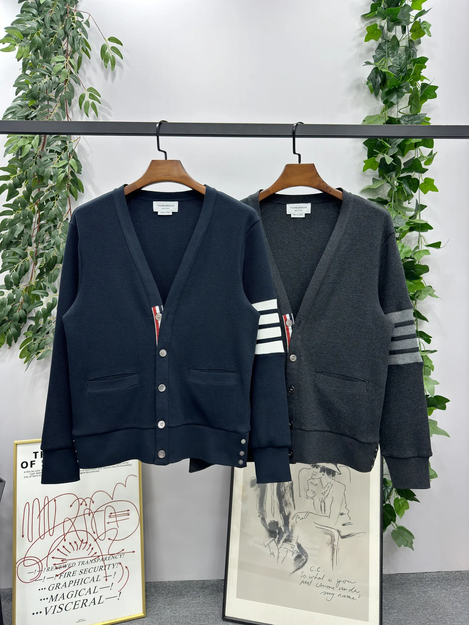 

American Sle Loose Knitted Cotton V-Ne Cardigan ex Hoodie Spring Autumn College Sle Long Sve Casual Sweater