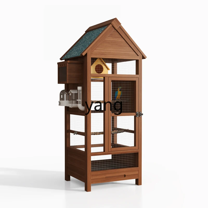 Lmm home wintering luxury villa anti-splash ash machine parrot parrot live bird pet cage