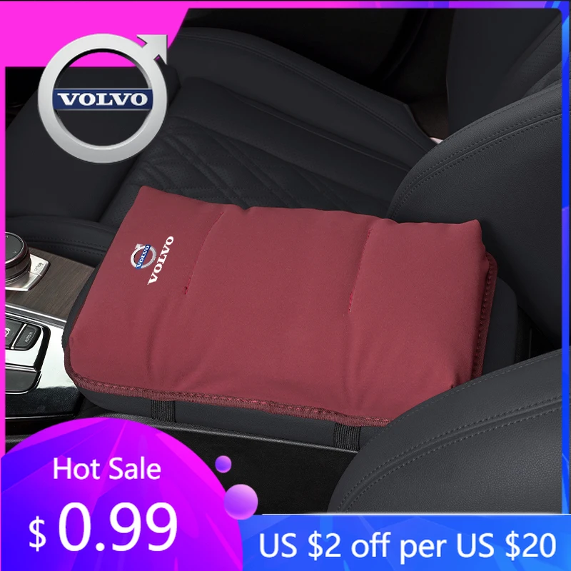

Колпаки ступицы 2025Новый автомобильный коврик для подлокотника из пушистой кожи для Volvo XC60 S60 V40 V50 V60 S80 S40 C30 AWD C70 S40 S60 S80 S