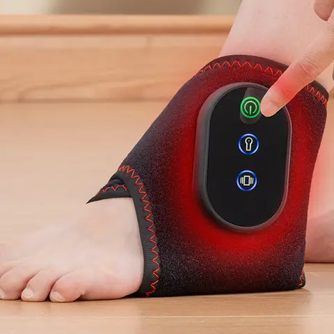 Masajeador de tobillo recargable, fácil de operar, cómodo de usar, sincronización inteligente, detección de temperatura por vibración, dando regalos