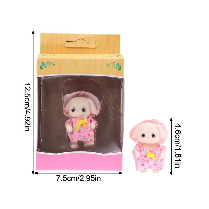 Sylvanian Familie Poppen Leuke Cartoon Ledematen Mobiliteit Karakters Beeldje Speelgoed Anime Figuren Pop Mini Desktop Ornamenten Kid Geschenken