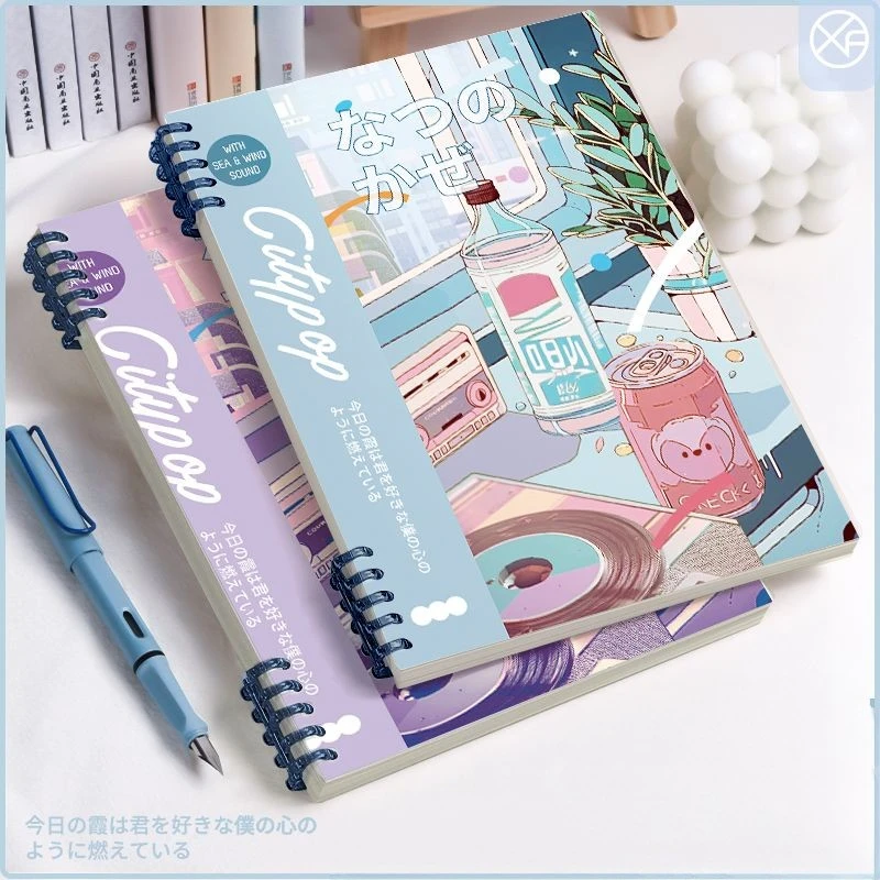 loose leaf notebook com destacavel e nao irritante estilo japones a5 1pc 01