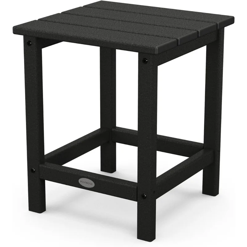 

Outdoor Patio Side Table, Resists Moisture, Stains, and Fading,Hold up to 25 Pounds,Black,15"D x 15"W x 18"H