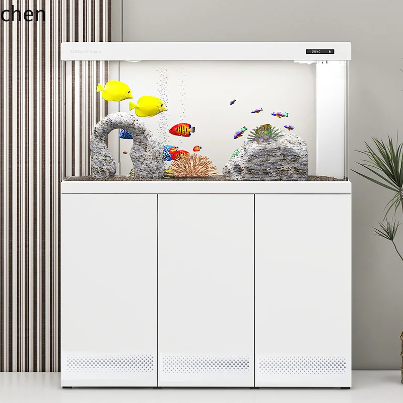 

CP home living room home ecological goldfish tank glass bottom filter water-free aquarium