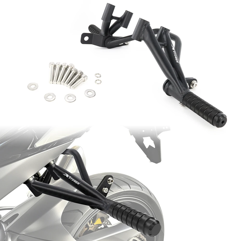 

For Suzuki GSX-R 600 GSX-R 750 2006-2025 Motorcycle Steel Rear Footrests Subcage Peg Support Stunt Step Plate Stunt Protection