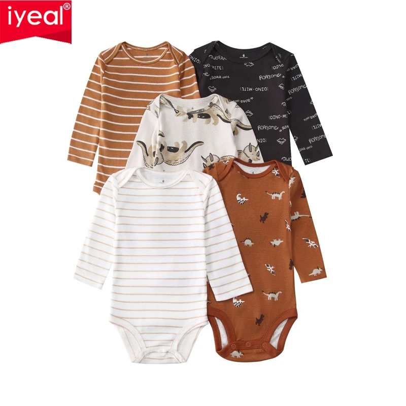 iyeal-juego-de-5-bodies-de-manga-larga-para-bebe-con-estampado-floral-peleles-suaves-para-recien-nacidos-ropa-de-una-sola-pieza-para-ninos-y-ninas