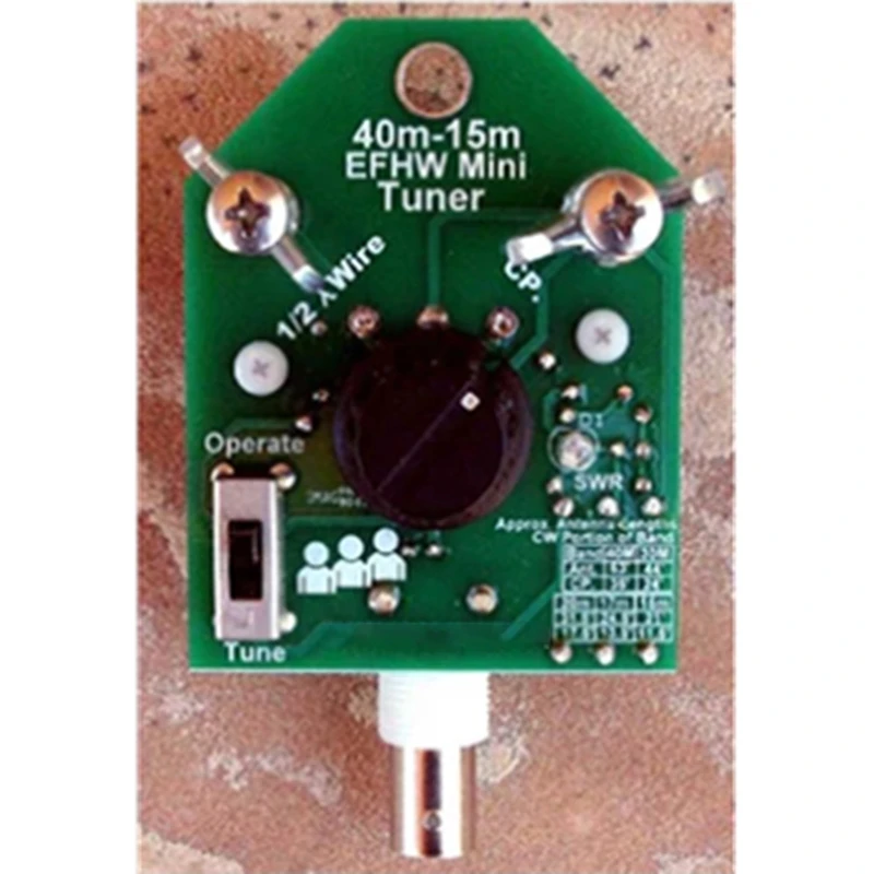 Super Sale EFHW Antenna 40m-15m with Tuner Portable End Fed Half Wave HF Antenna Kit for QRP Ham Radio SSB Digital Tuning Outdoo