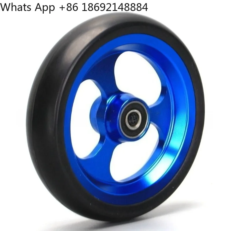 Universal sports wheelchair aluminum alloy casters wheelchair accessories outer tire wear resistance