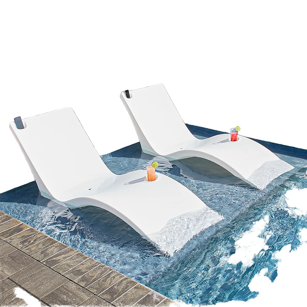 *Luxury Pool Lounge Chair Outdoor Patio Furniture Plastic Lounger For Swimming Pool Beach Application