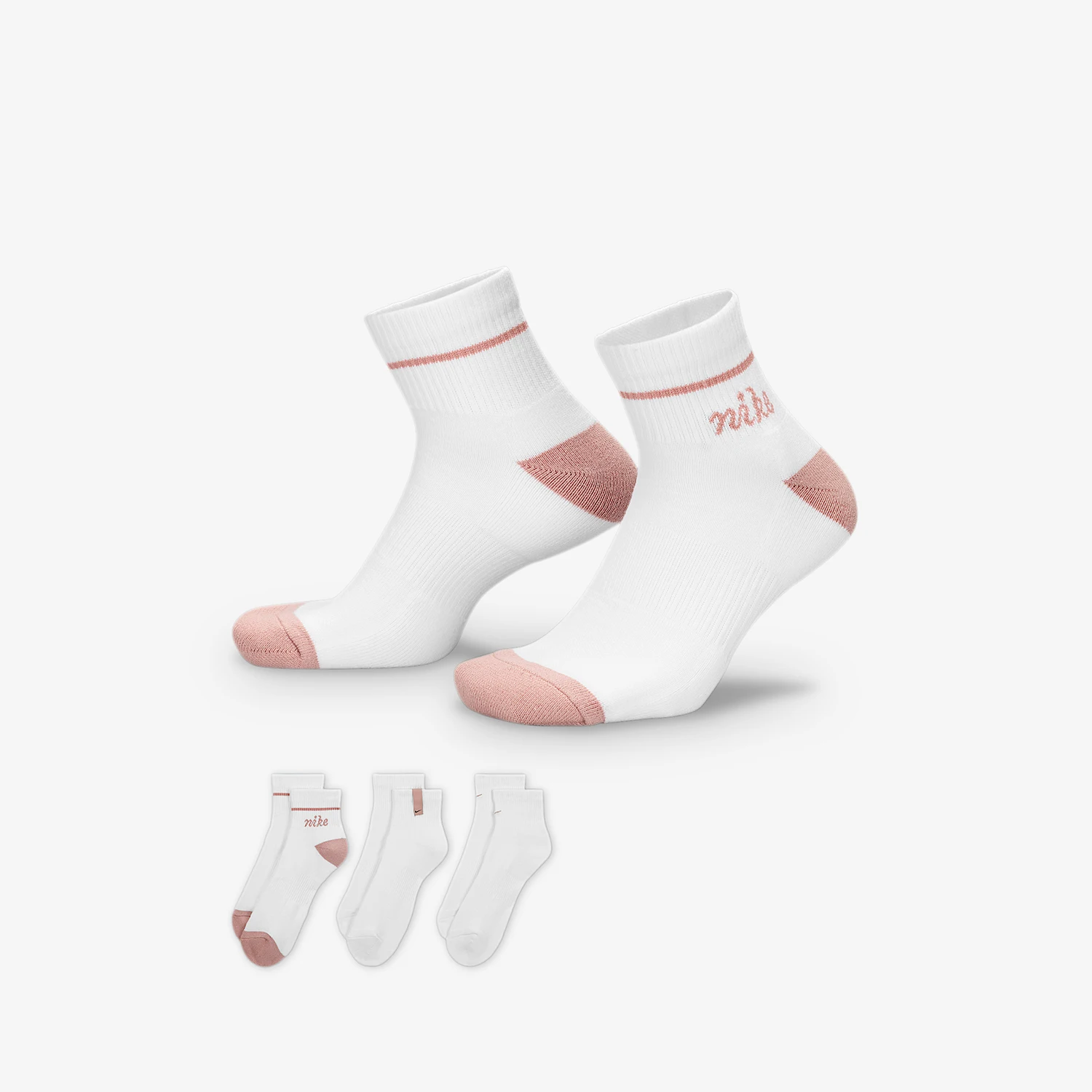

Nike genuine Everyday Plus Men's & Women's Mid-Calf Sports Socks Three-Pack HV6887-901