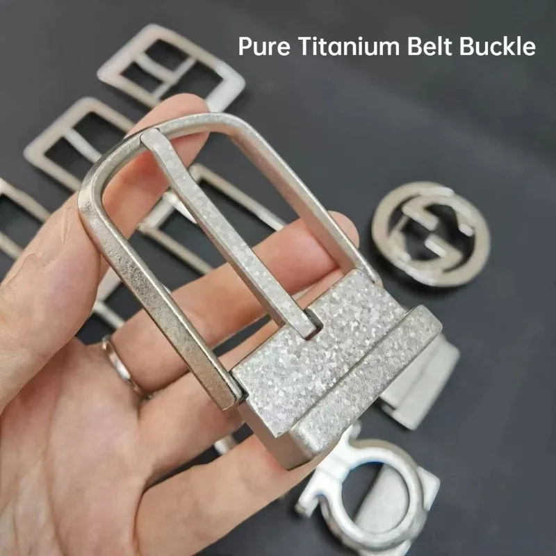 3.5 سنتيمتر/3.8 سنتيمتر التيتانيوم النقي الجليد زهرة دبوس مشبك غير قابل للصدأ حزام رئيس المشبك-الرجال النساء موضة الذيل كليب دبوس مشبك الإكسسوارات #1