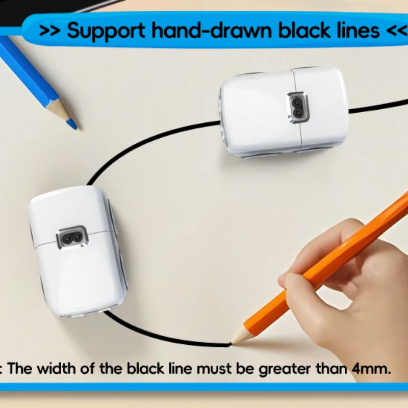 RC ذكي الاستشعار سيارة LED التحكم عن بعد حافلة صغيرة لفتة تجنب العوائق اتبع خط الدورية القيادة سطح المكتب الاطفال اللعب