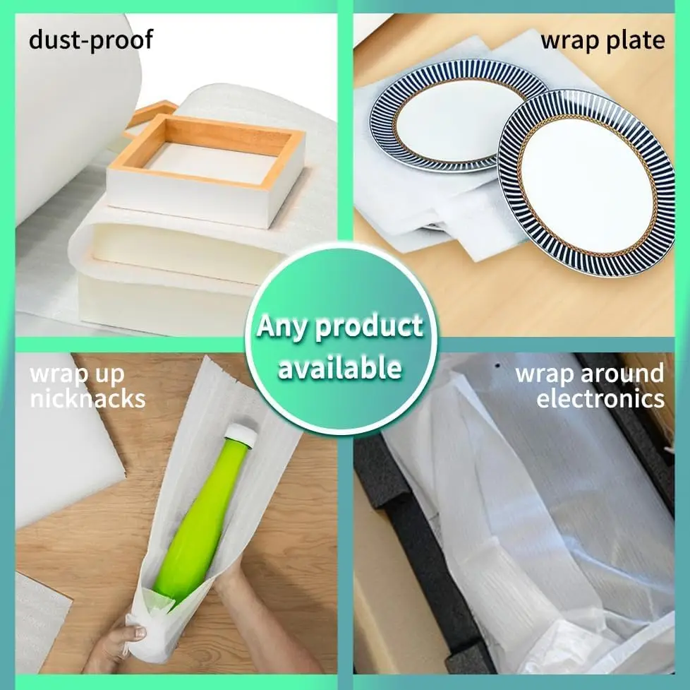 White EPE Pearl Protective Film Length 30M Express Packing and Filing Protective Pad 1mm EPE Cotton Manual DIY Accessories
