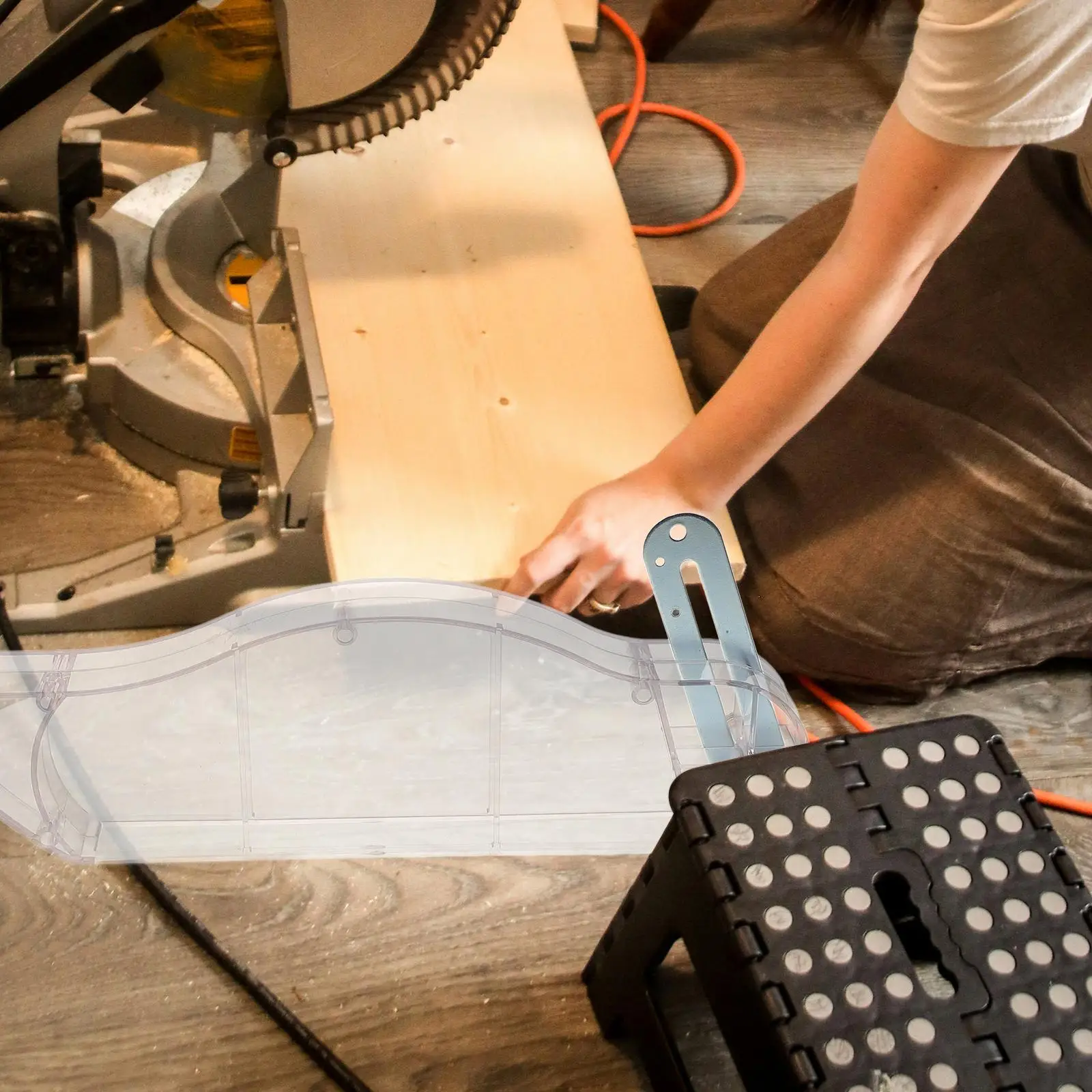 Tafelzaag Stofkap Tafelzaag Accessoire Rond Transparant Plastic Beschermend