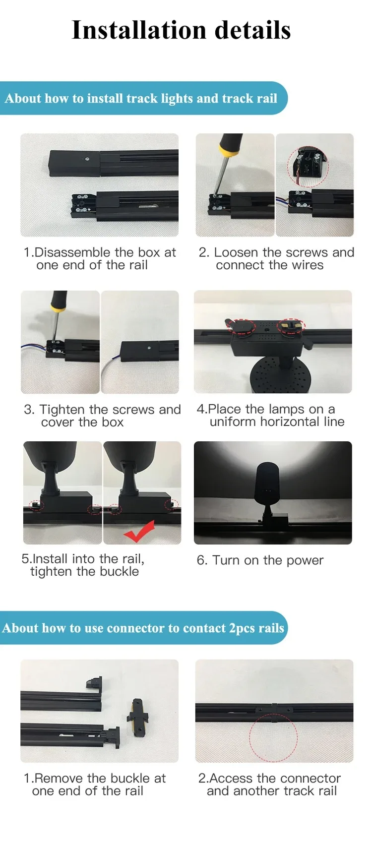 Éclairage sur rail à LED pour la décoration intérieure, plafonniers, ensemble complet, éclairage de chambre à coucher, budgétaire de maison, lampes