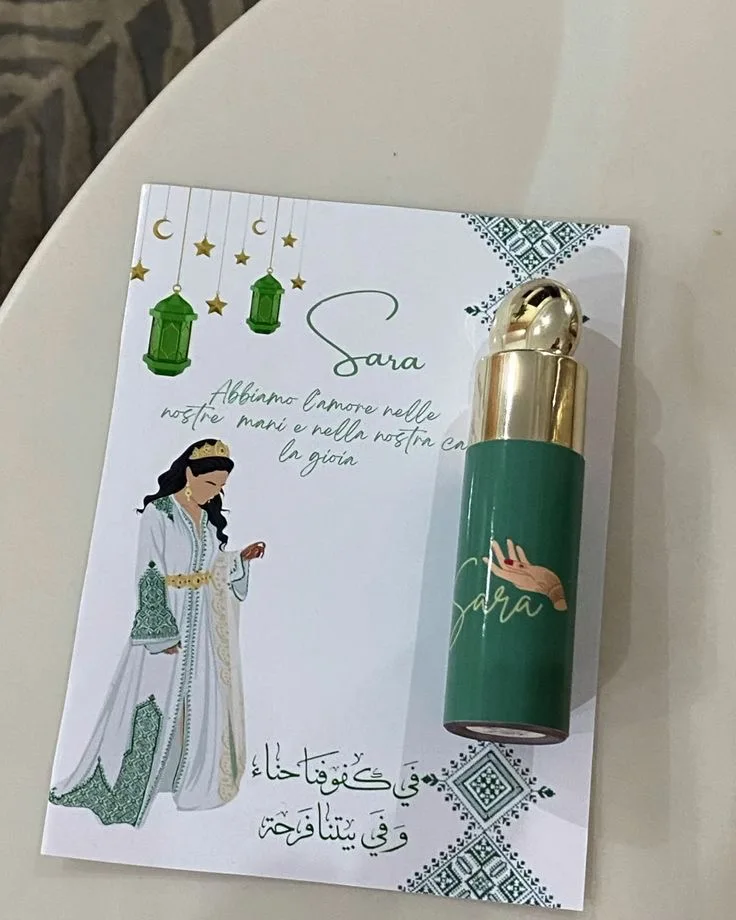 Niestandardowe zaproszenie ślubne Henna Day Karta powitalna Prezent dla gości Dekoracje imprezowe Ulubiony spersonalizowany projekt Drukuj Boda Bridal Shower — zdjęcie 4