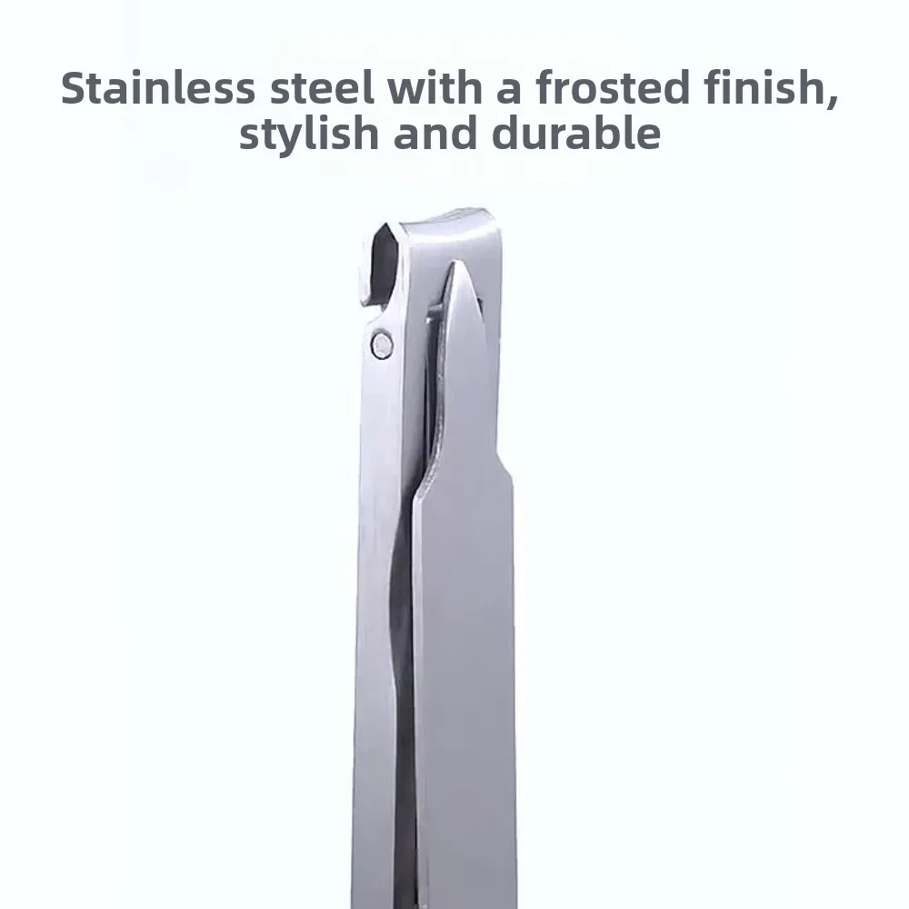 Dobrável ultra-fino cortador de unhas ampla abertura com chaveiro cortador de unhas de aço inoxidável de alto carbono cortador de unhas