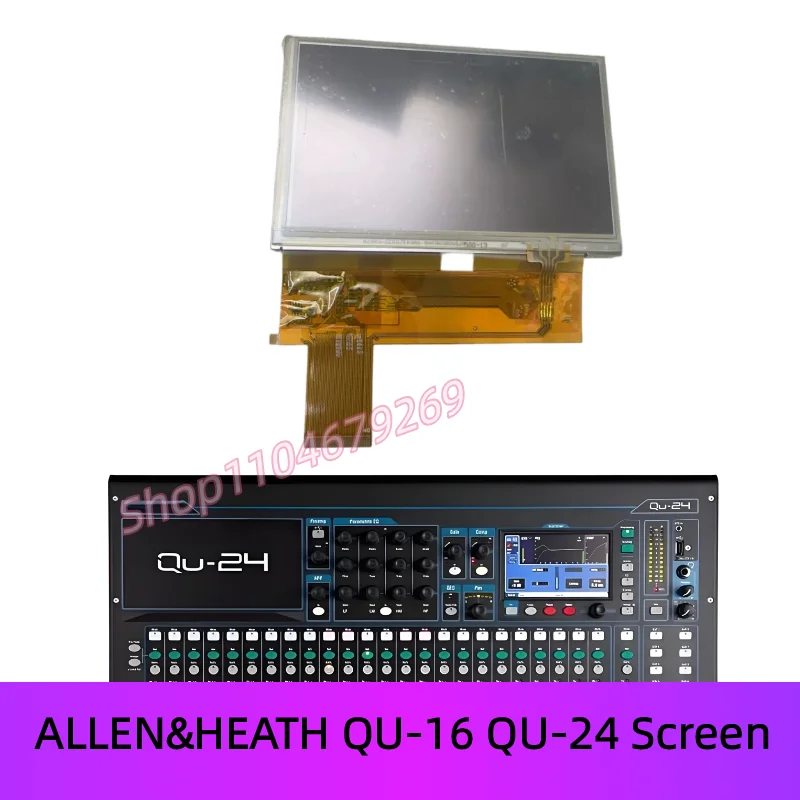 LCD display screen with touch for ALLEN&HEATH QU-16 QU-24 Mixing console General-purpose touch display