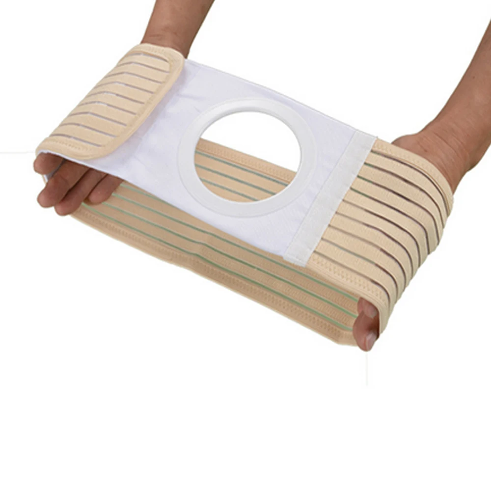 Umbilical Hernia Belt Ostomy Belt Brace for Men and Women Abdominal Ostomy Belt Support Brace Hernia Support