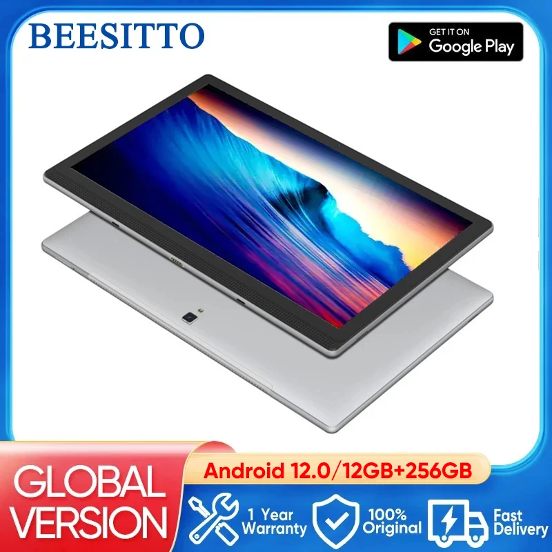 Tablet Android com tela grande, chamada telefônica, 14 Polegada, 1920x1080 IPS, 2 em 1, PC, câmera de 5 + 13MP, 12 + 256GB, versão global