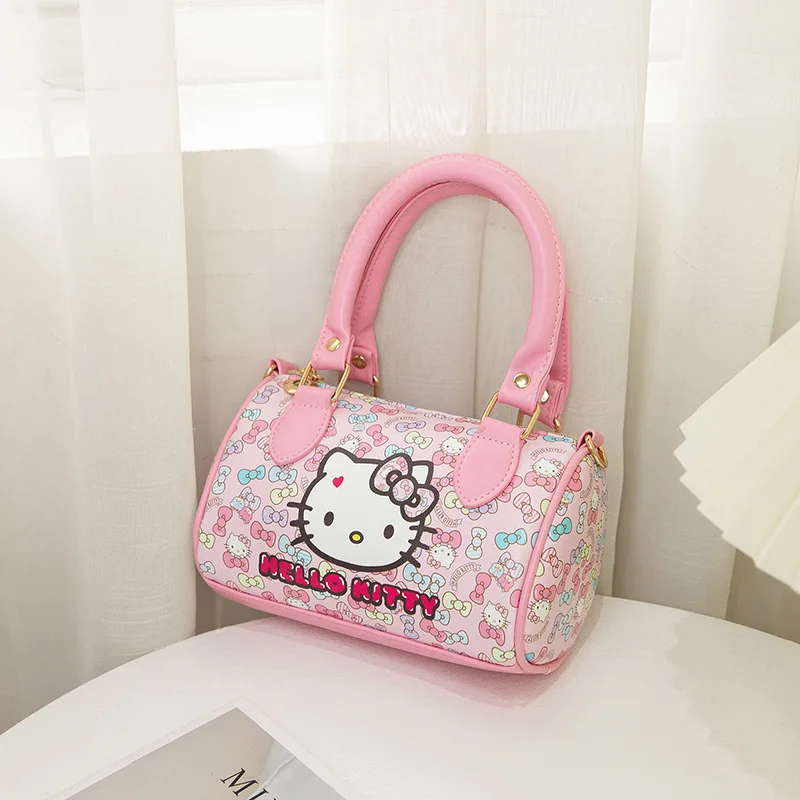 Sanrio Cartoon Cute HelloKitty Handbag Girl's Single Shoulder Crossbody Bag Fashion Shoulder Tote Slanting Cross Women's Bags