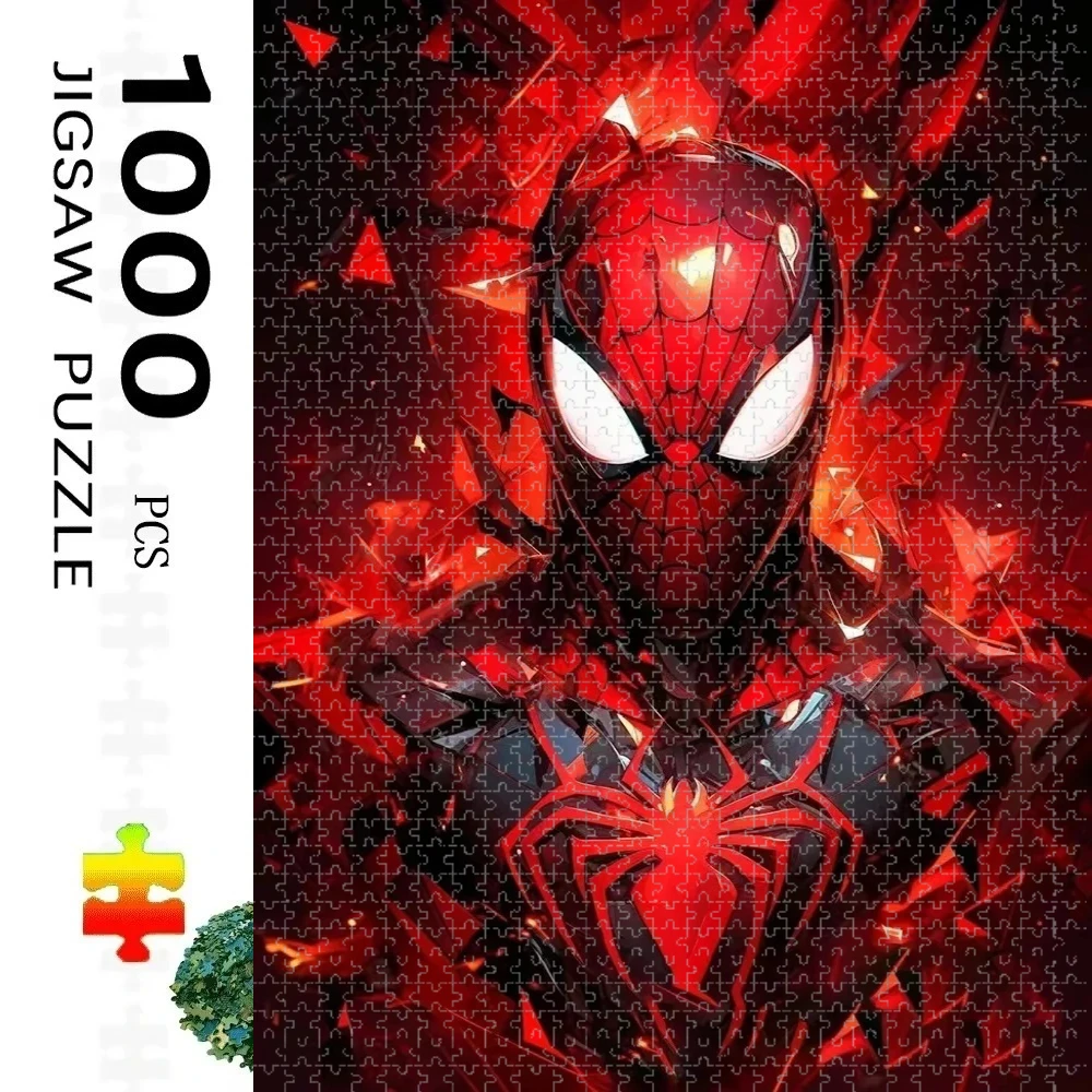 

Пазл из 1000 деталей, пазл с изображением Человека-паука от Marvel, идеально подходит для творческих занятий своими руками с семьей, подарок, игрушка для развлечений.