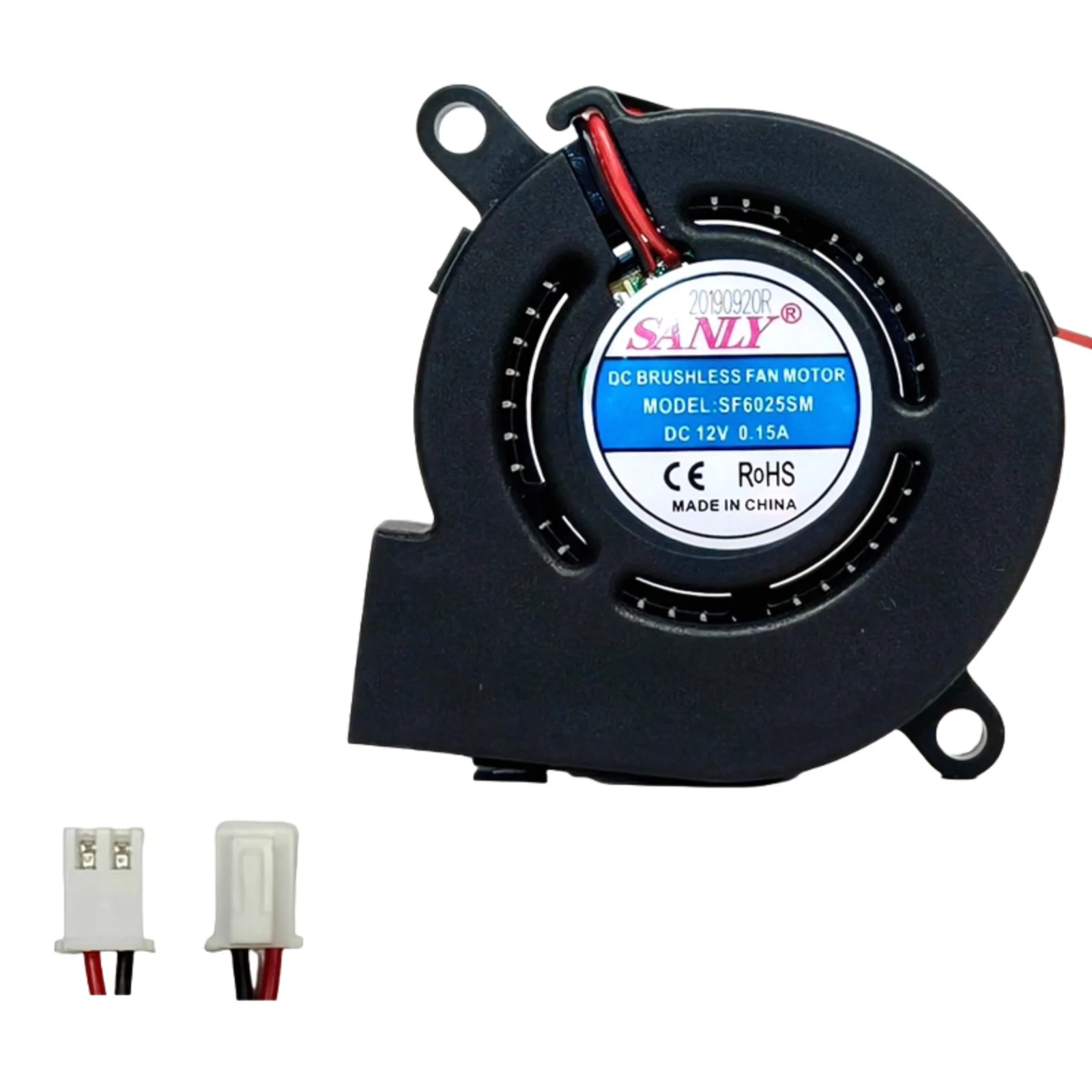 

for SUNON SF6025SM 12V Blower Fan 60x60x25mm 0.15A Turbo Cooling Fan 3560RPM 2Pin Connector for Humidifier Server