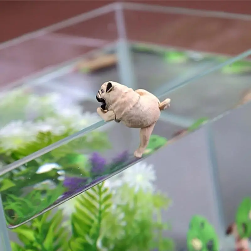 H3CF Aquarium Forminations Decorations Animal Olpppy Small Pppy for Fish Sanks Decor