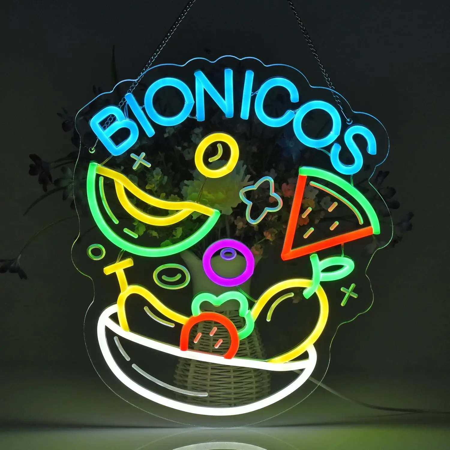 Bionicos Neon Sign for Wall Hanging USB Powered Dimmable Neon Light for Mexican Restaurant Bar Man Cave Kitchen Home Party Decor