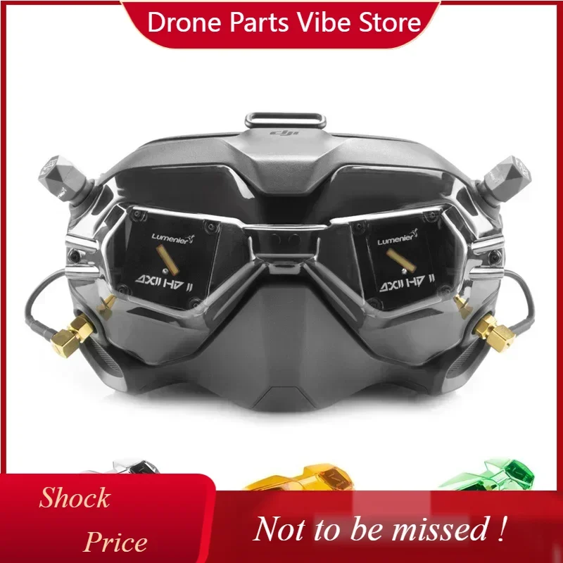 DP Lumenier AXII HD 2 Patch Visor 5.8GHz 8.4dBi with AXII HD 2 Stubby LHCP Antenna Combo Set for  Digital HD FPV Goggles RP-S